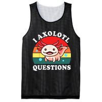 Kids Axolotl I Axolotl Questions Retro Cute Anime Mesh Reversible Basketball Jersey Tank