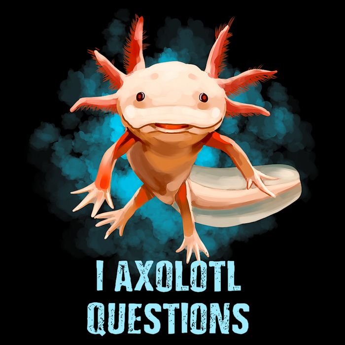 Kawaii Axolotl I Axolotl Questions Funny Axolotl Lover Button