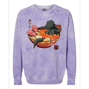 Kaiju Lava Ramen Colorblast Crewneck Sweatshirt