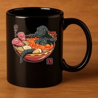 Kaiju Lava Ramen 11oz C Handle Ceramic Mug