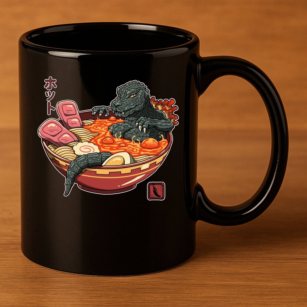 Kaiju Lava Ramen 11oz C Handle Ceramic Mug