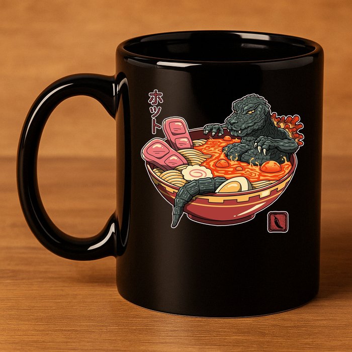 Kaiju Lava Ramen 11oz C Handle Ceramic Mug