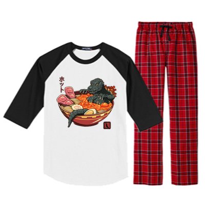 Kaiju Lava Ramen Raglan Sleeve Pajama Set