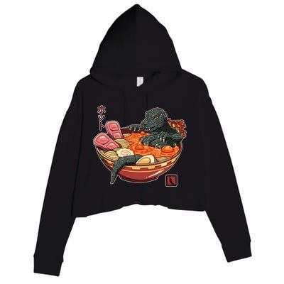 Kaiju Lava Ramen Crop Fleece Hoodie