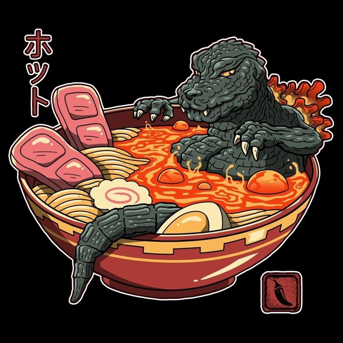 Kaiju Lava Ramen Baby Bodysuit