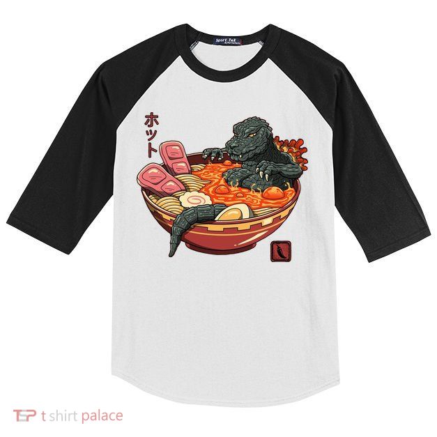 Kaiju Lava Ramen Kids Colorblock Raglan Jersey