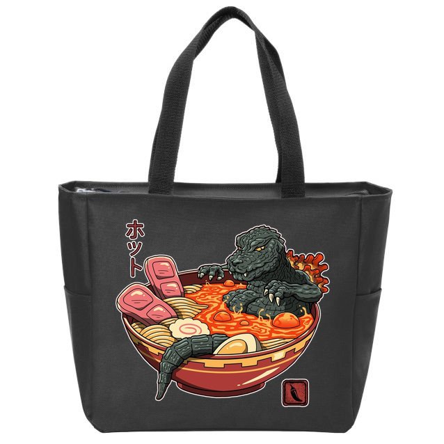 Kaiju Lava Ramen Zip Tote Bag