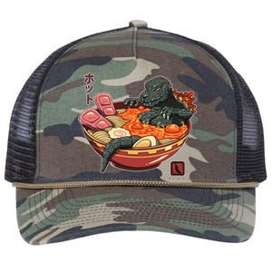 Kaiju Lava Ramen Retro Rope Trucker Hat Cap