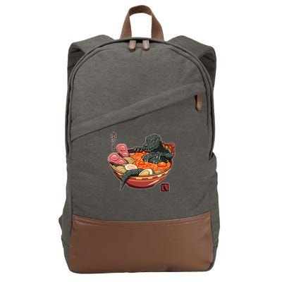 Kaiju Lava Ramen Cotton Canvas Backpack