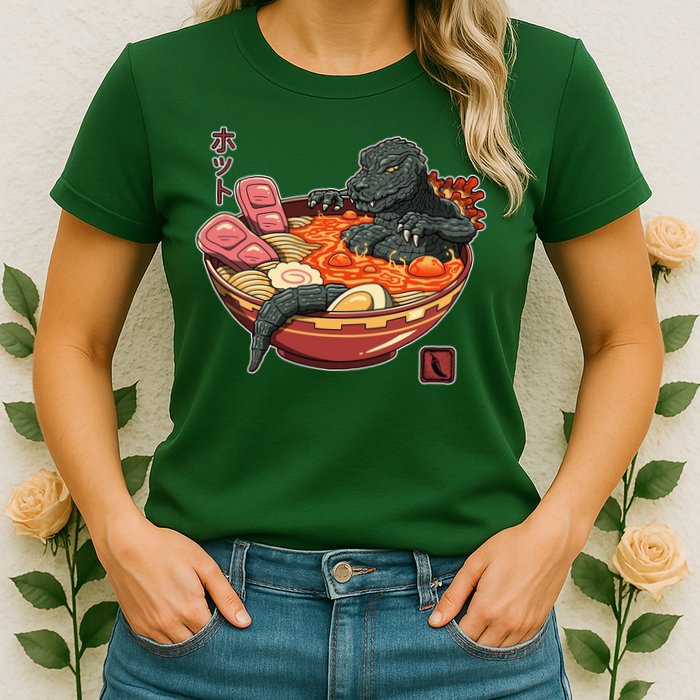 Kaiju Lava Ramen Womens T-Shirt
