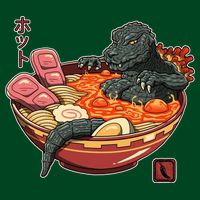 Kaiju Lava Ramen Womens T-Shirt