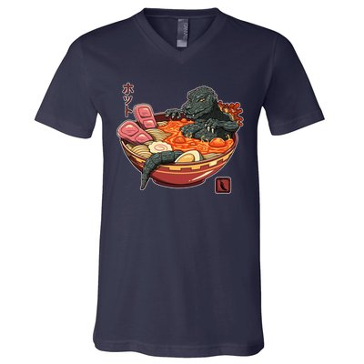 Kaiju Lava Ramen V-Neck T-Shirt