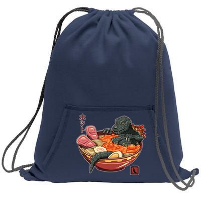 Kaiju Lava Ramen Sweatshirt Cinch Pack Bag