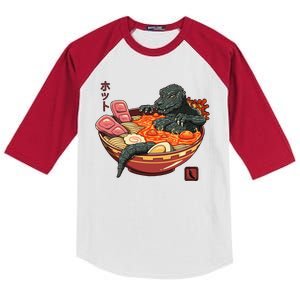 Kaiju Lava Ramen Kids Colorblock Raglan Jersey