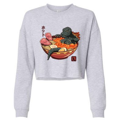 Kaiju Lava Ramen Cropped Pullover Crew