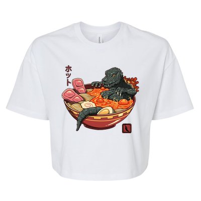 Kaiju Lava Ramen Bella+Canvas Jersey Crop Tee