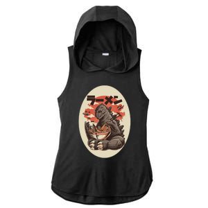 Kaiju's Ramen Ladies PosiCharge Tri-Blend Wicking Draft Hoodie Tank