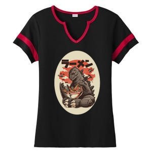 Kaiju's Ramen Ladies Halftime Notch Neck Tee