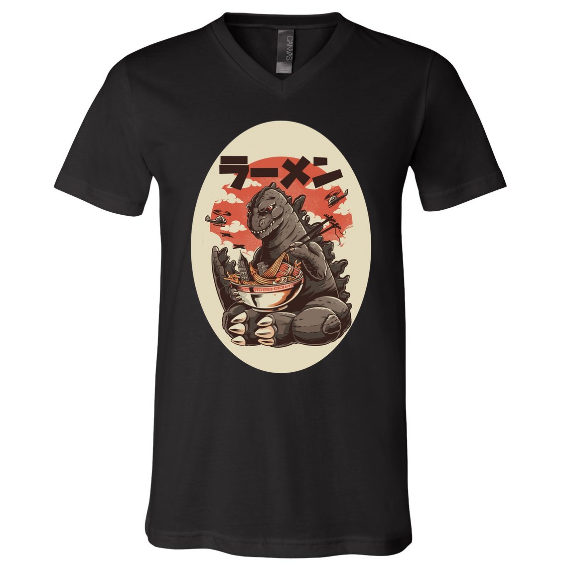 Kaiju's Ramen V-Neck T-Shirt