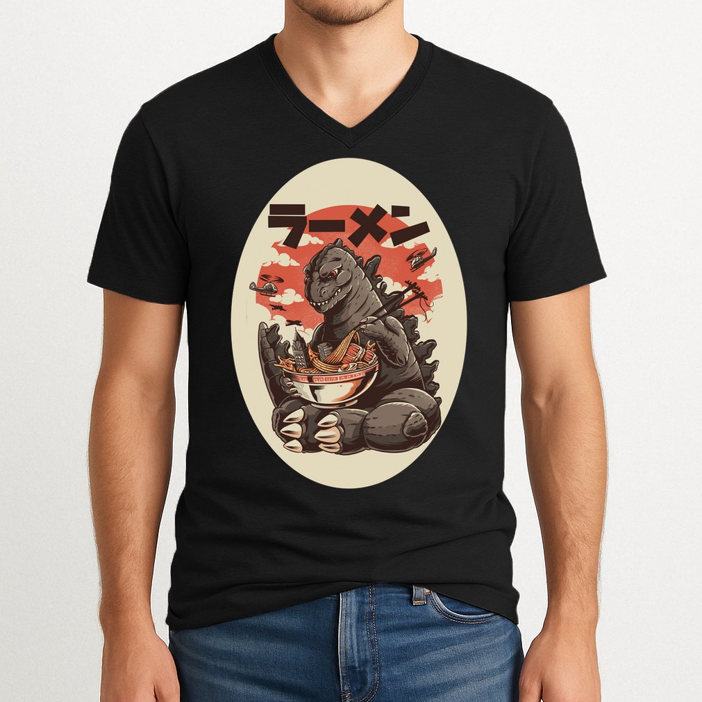 Kaiju's Ramen V-Neck T-Shirt