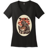 Kaiju's Ramen Women's V-Neck T-Shirt