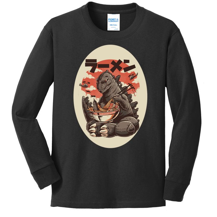 Kaiju's Ramen Kids Long Sleeve Shirt