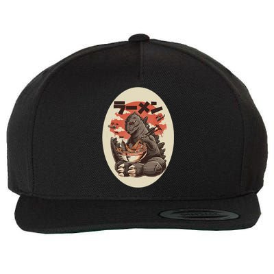 Kaiju's Ramen Wool Snapback Cap