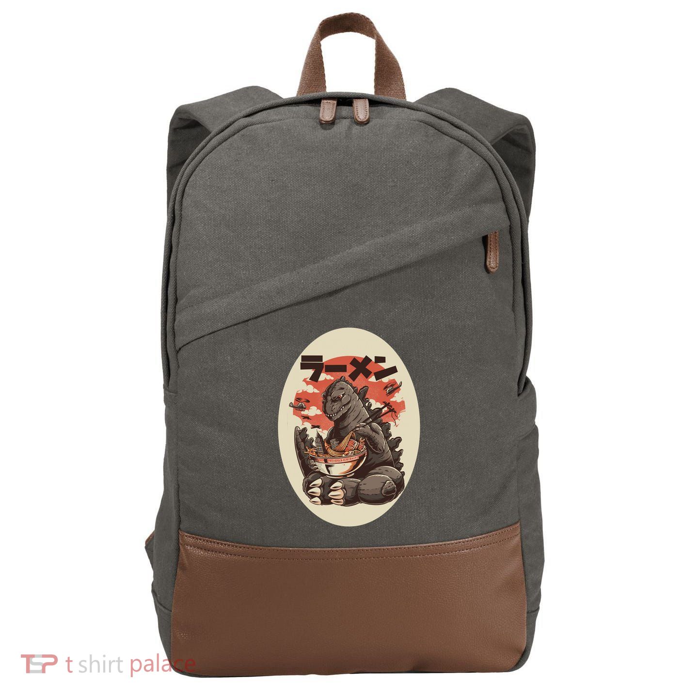 Kaiju's Ramen Cotton Canvas Backpack