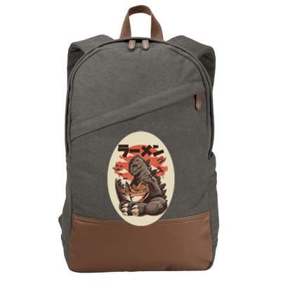 Kaiju's Ramen Cotton Canvas Backpack