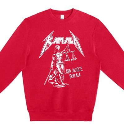 Kamala And Justice For All Premium Crewneck Sweatshirt