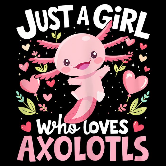 Kawaii Axolotl Just A Girl Who Loves Axolotls Button