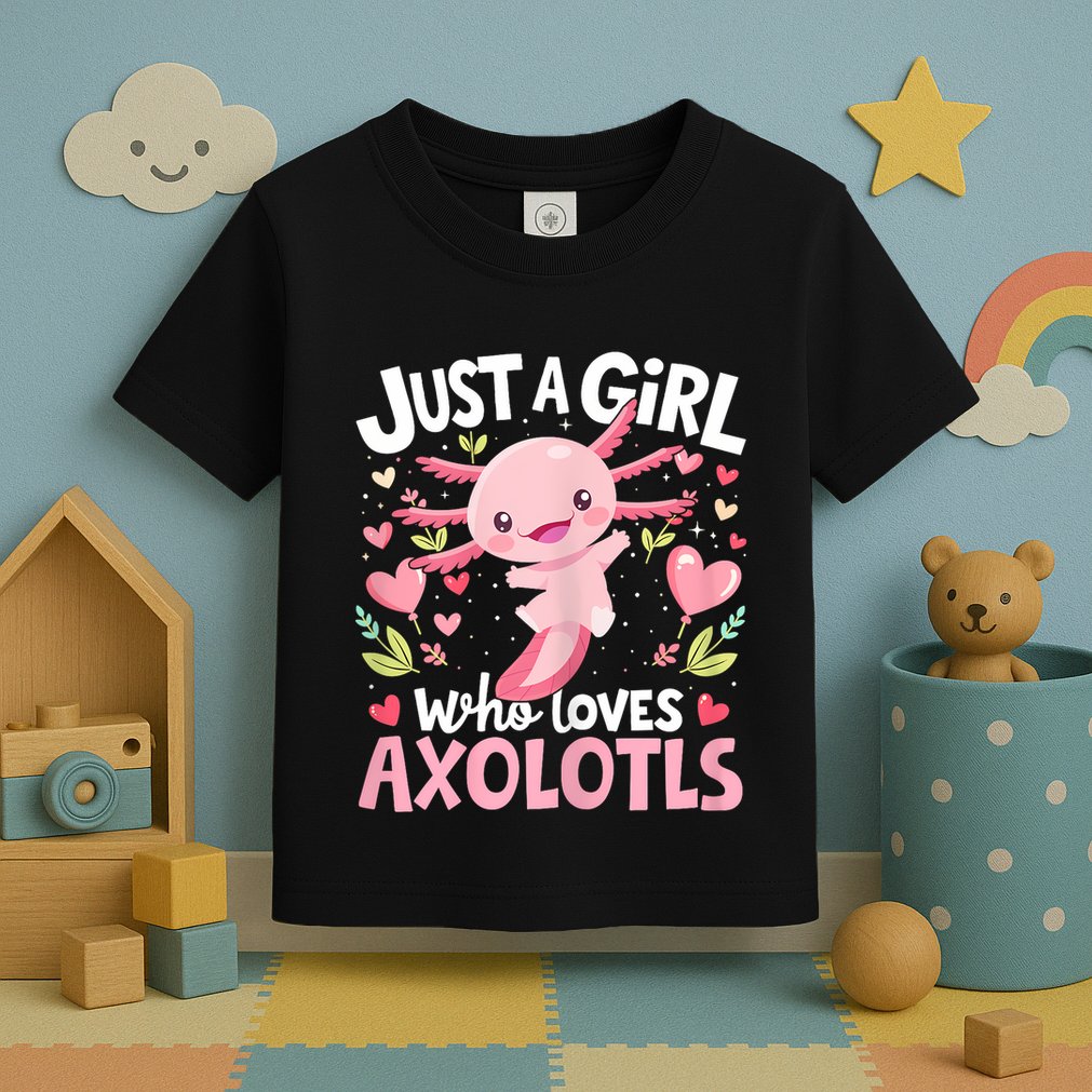 Kawaii Axolotl Just A Girl Who Loves Axolotls Toddler T-Shirt