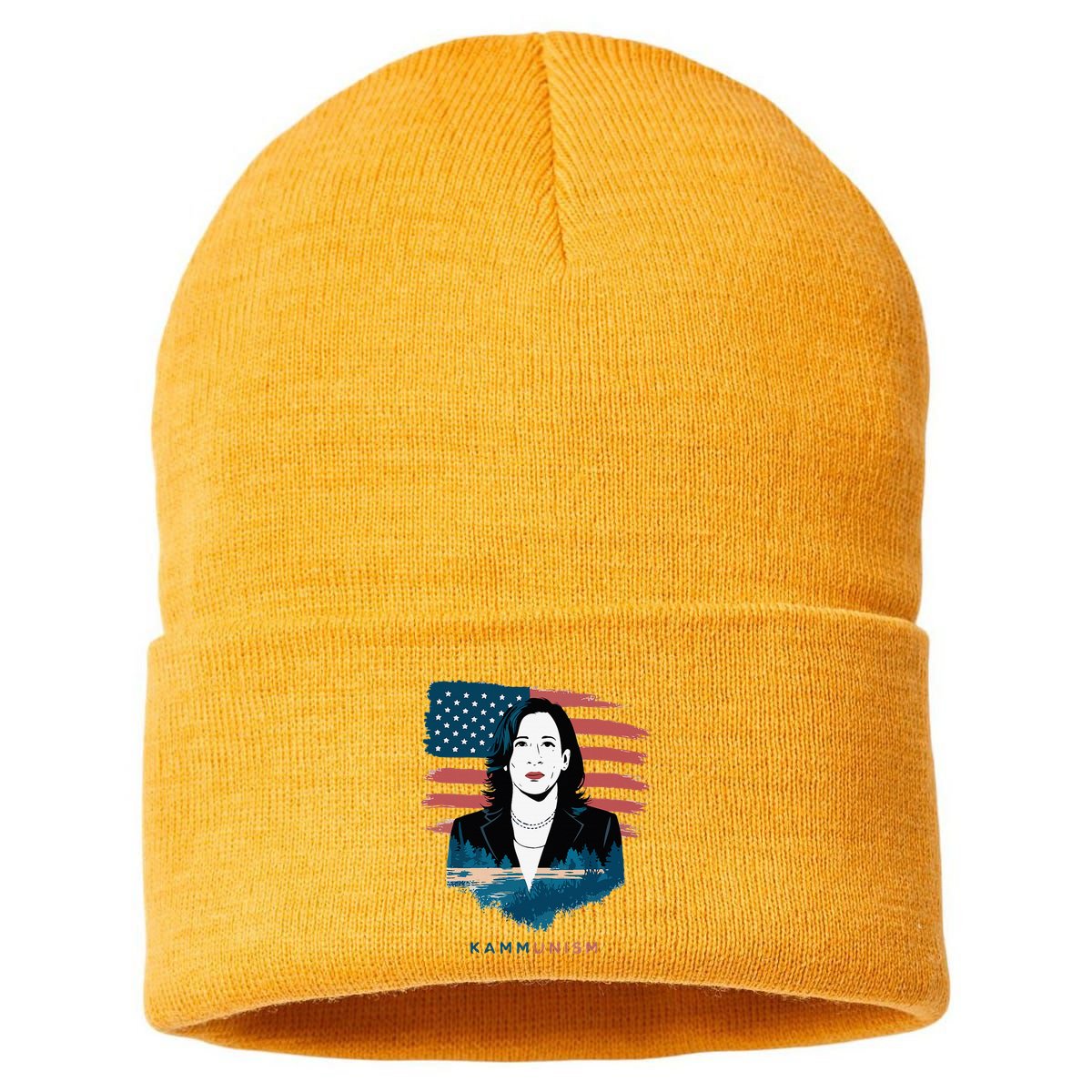 Kammunist Anti Kamala Harris Election Sustainable Knit Beanie