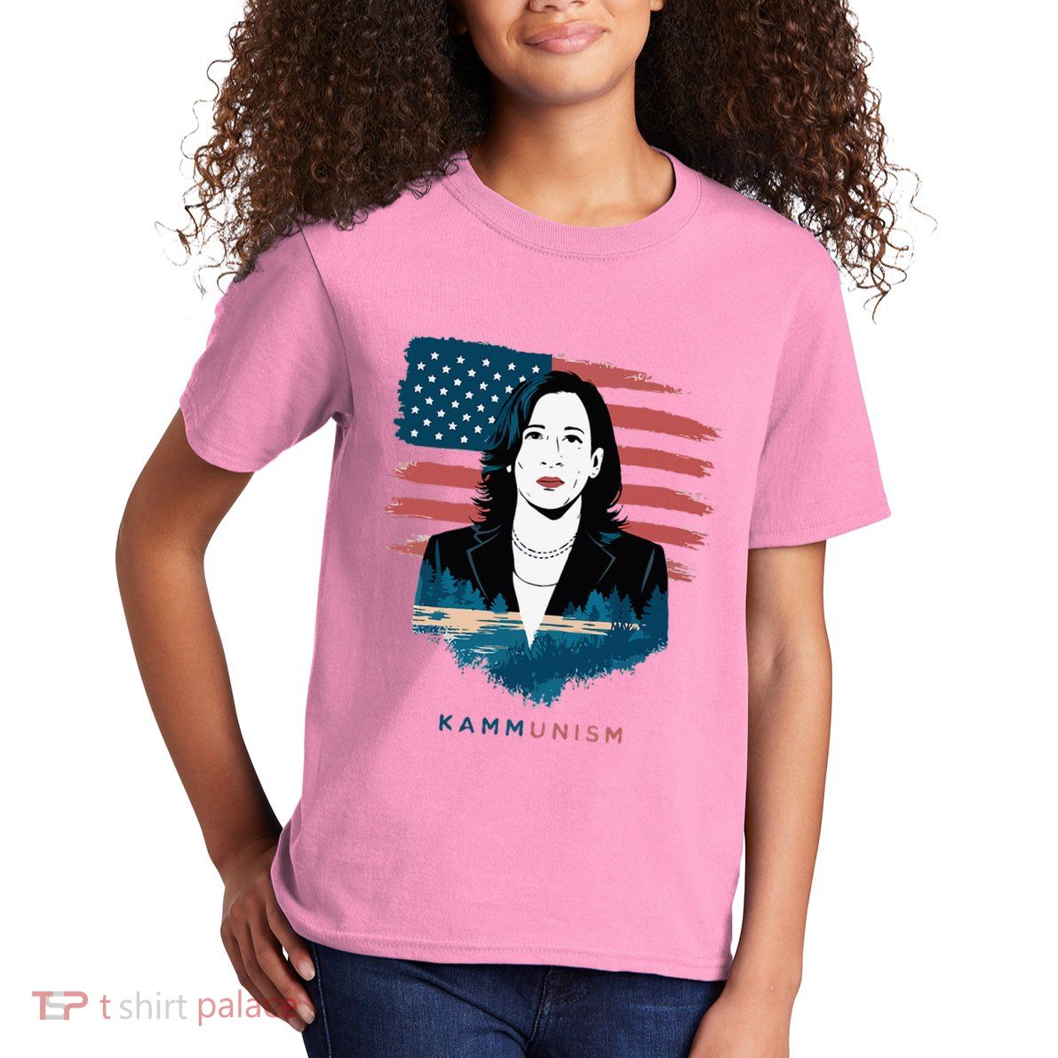 Kammunist Anti Kamala Harris Election Kids T-Shirt