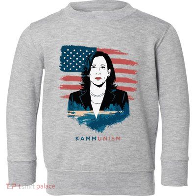Kammunist Anti Kamala Harris Election Toddler Sweatshirt