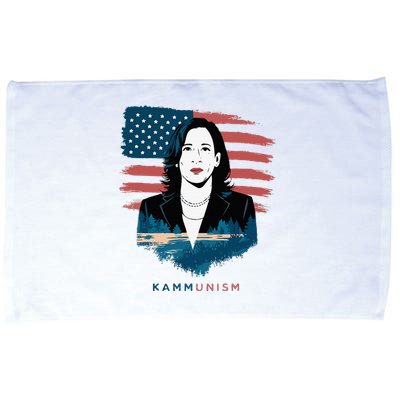 Kammunist Anti Kamala Harris Election Microfiber Hand Towel