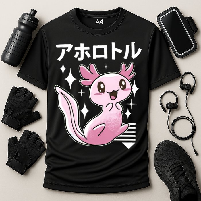 Kawaii Axolotl Performance Shirt