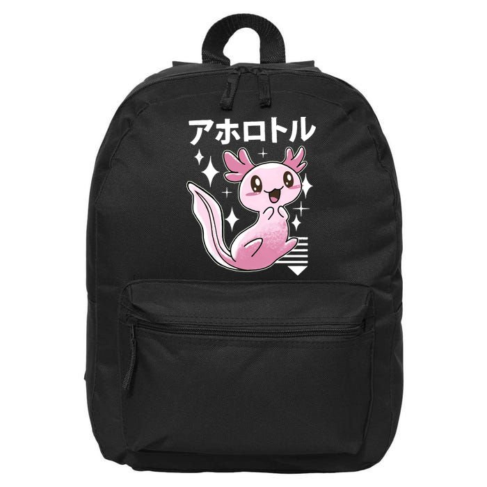 Kawaii Axolotl 16 in Basic Backpack