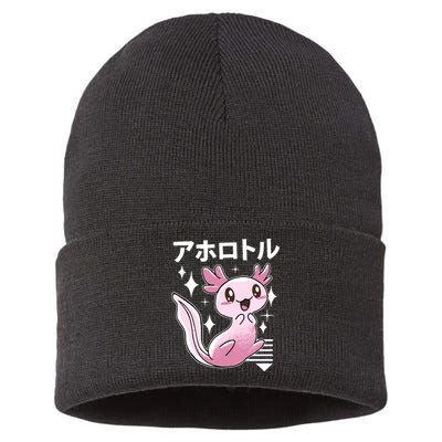 Kawaii Axolotl Sustainable Knit Beanie