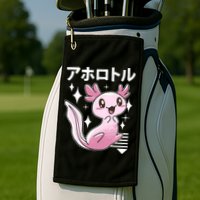 Kawaii Axolotl Golf Towel