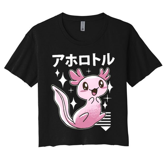 Kawaii Axolotl Crop Top