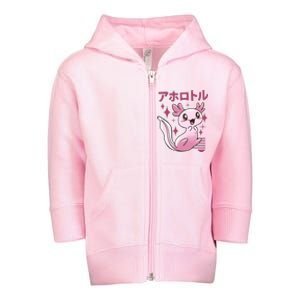 Kawaii Axolotl Toddler Zip Fleece Hoodie