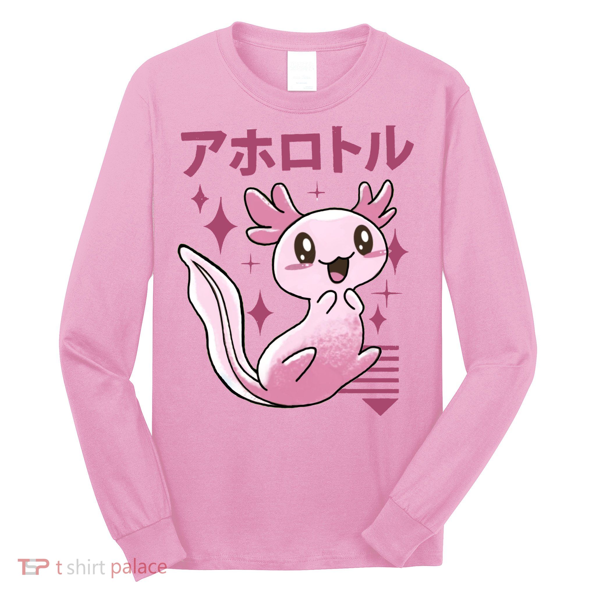 Kawaii Axolotl Long Sleeve Shirt
