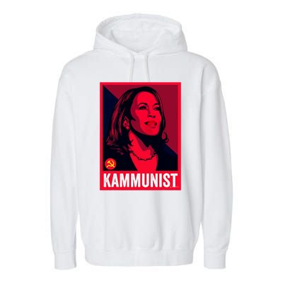 Kamunist Anti Kamala Harris Funny Election 2024 Garment-Dyed Fleece Hoodie