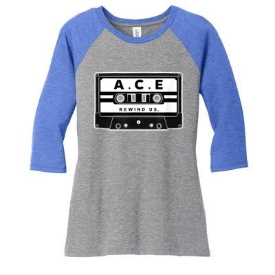 Kpop A.C.E Women's Tri-Blend 3/4-Sleeve Raglan Shirt