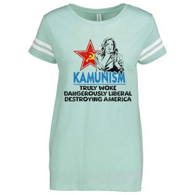 Kammunism Anti Kamala Vote Trump 2024 Political Enza Ladies Jersey Football T-Shirt