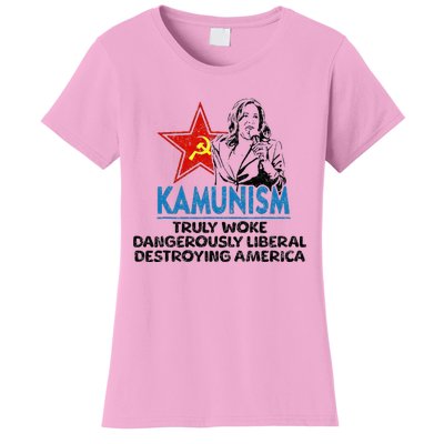 Kammunism Anti Kamala Vote Trump 2024 Political Women's T-Shirt