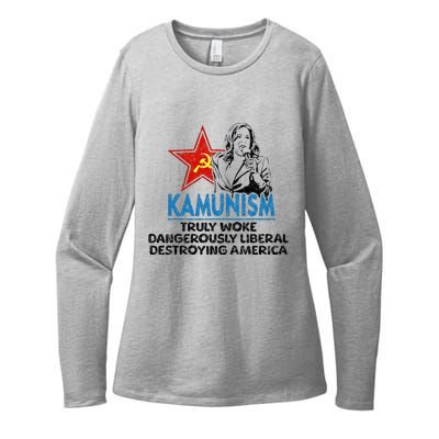 Kammunism Anti Kamala Vote Trump 2024 Political Womens CVC Long Sleeve Shirt