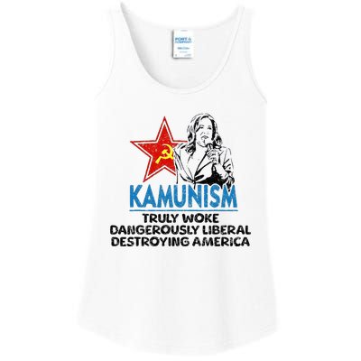 Kammunism Anti Kamala Vote Trump 2024 Political Ladies Essential Tank