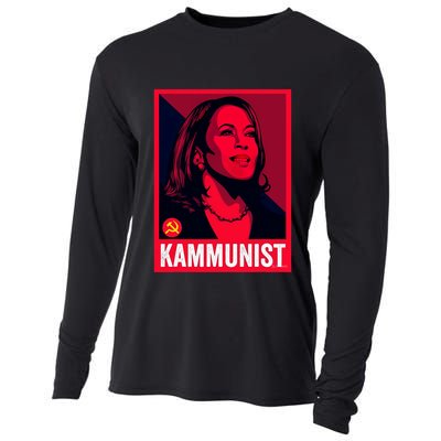 Kamunist Anti Kamala Harris Funny Election 2024 Cooling Performance Long Sleeve Crew